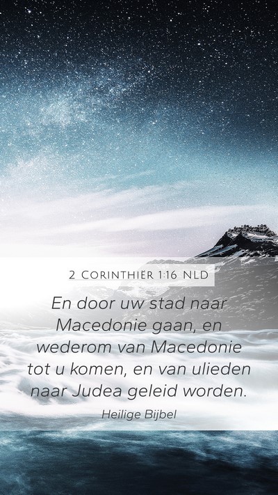 2 Corinthiër 1:16 NLD Bible Verse Image