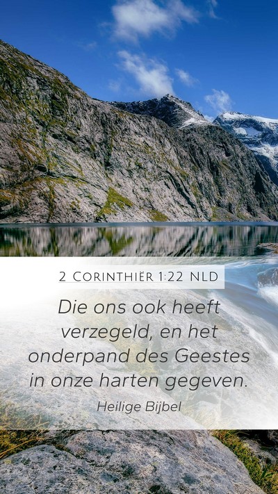 2 Corinthiër 1:22 NLD Bible Verse Image