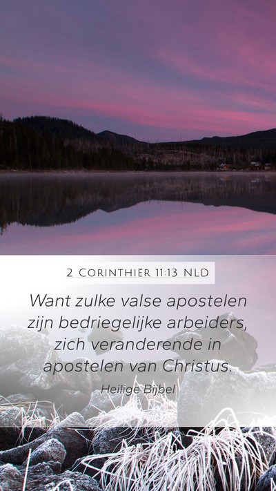 2 Corinthiër 11:13 NLD Bible Verse Image