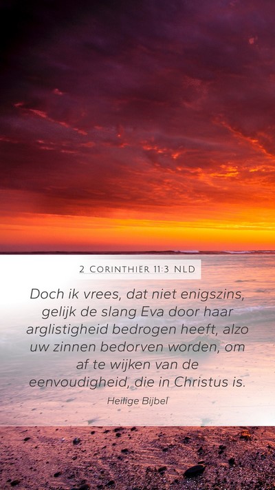 2 Corinthiër 11:3 NLD Bible Verse Image