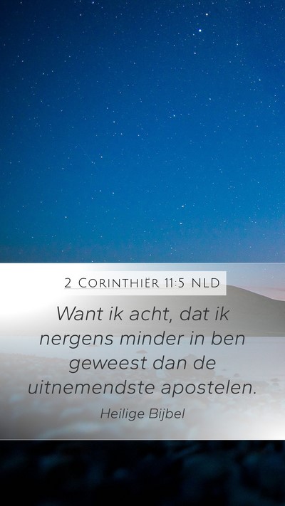 2 Corinthiër 11:5 NLD Bible Verse Image