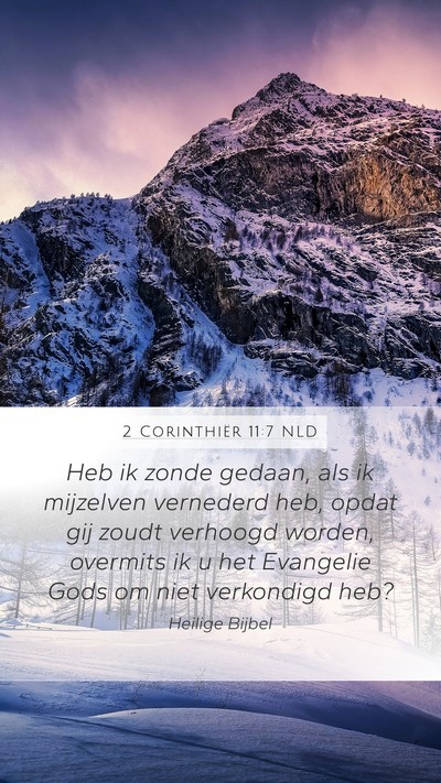 2 Corinthiër 11:7 NLD Bible Verse Image