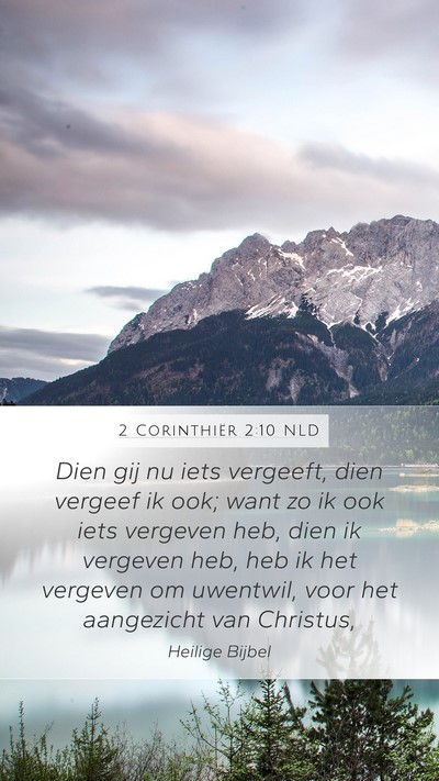 2 Corinthiër 2:10 NLD Bible Verse Image