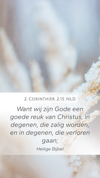 2 Corinthiër 2:15 NLD Bible Verse Image
