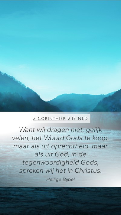 2 Corinthiër 2:17 NLD Bible Verse Image
