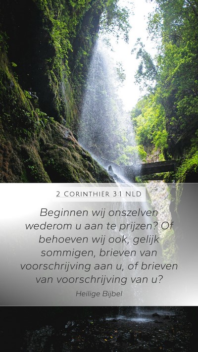 2 Corinthiër 3:1 NLD Bible Verse Image
