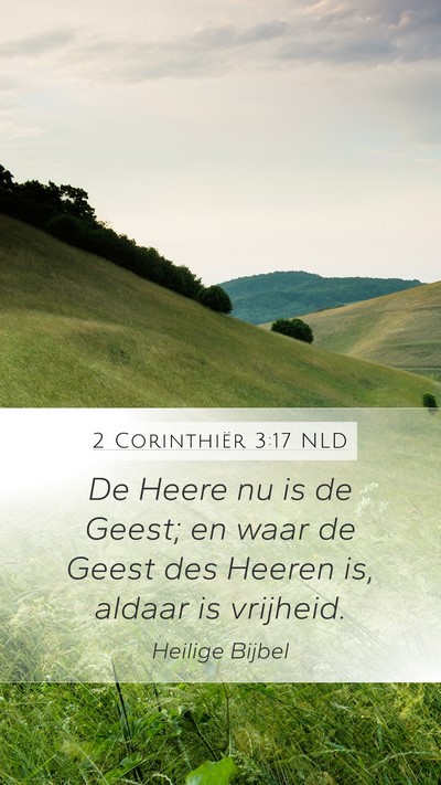 2 Corinthiër 3:17 NLD Bible Verse Image