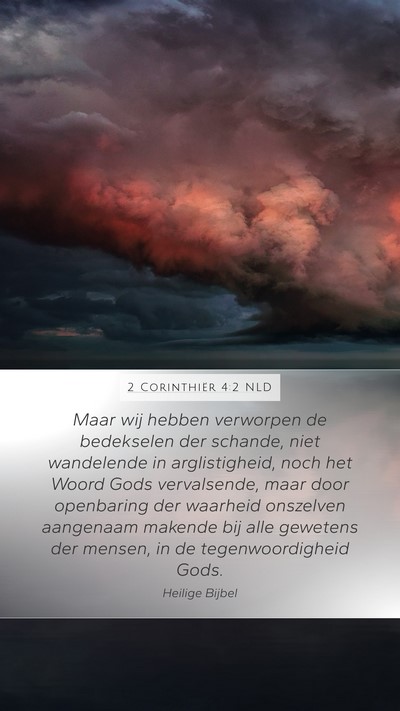 2 Corinthiër 4:2 NLD Bible Verse Image