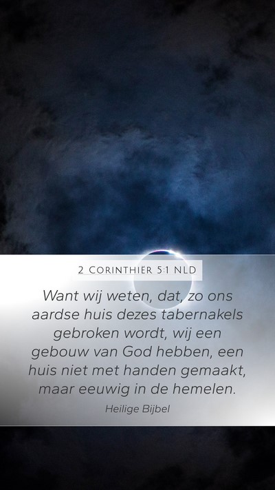 2 Corinthiër 5:1 NLD Bible Verse Image