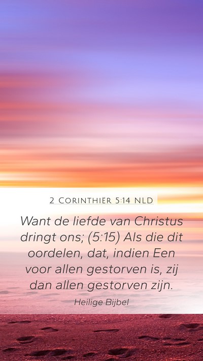2 Corinthiër 5:14 NLD Bible Verse Image