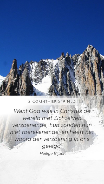 2 Corinthiër 5:19 NLD Bible Verse Image