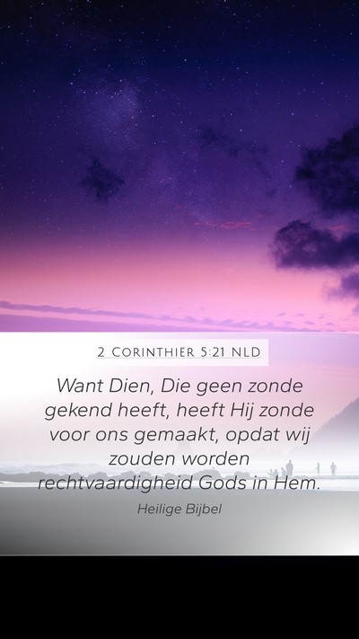2 Corinthiër 5:21 NLD Bible Verse Image