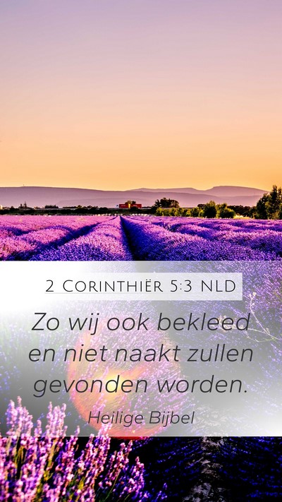 2 Corinthiër 5:3 NLD Bible Verse Image