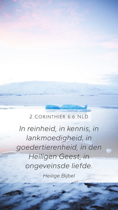 2 Corinthiër 6:6 NLD Bible Verse Image