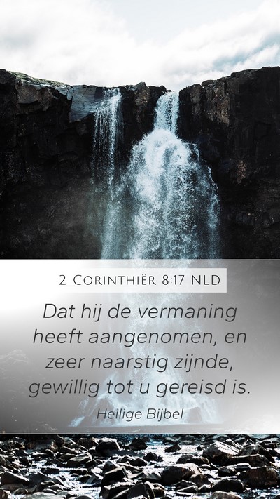 2 Corinthiër 8:17 NLD Bible Verse Image