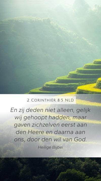 2 Corinthiër 8:5 NLD Bible Verse Image