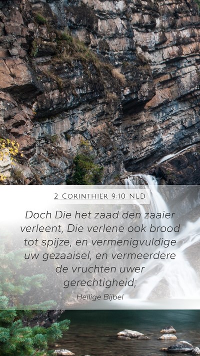 2 Corinthiër 9:10 NLD Bible Verse Image