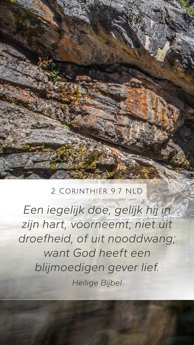 2 Corinthiër 9:7 NLD Bible Verse Image