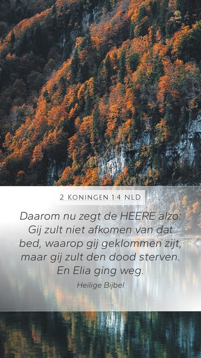 2 Koningen 1:4 NLD Bible Verse Image