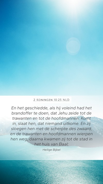 2 Koningen 10:25 NLD Bible Verse Image