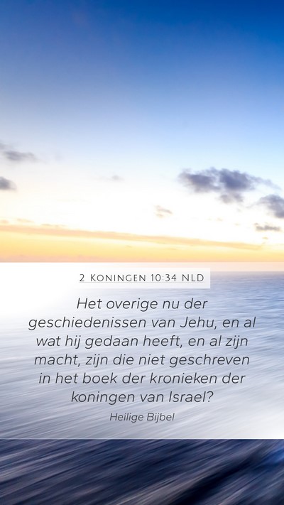 2 Koningen 10:34 NLD Bible Verse Image