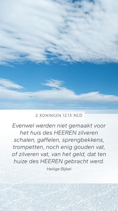 2 Koningen 12:13 NLD Bible Verse Image