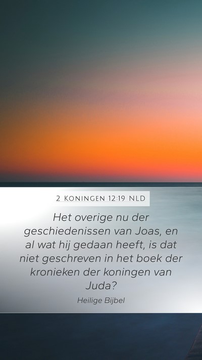 2 Koningen 12:19 NLD Bible Verse Image
