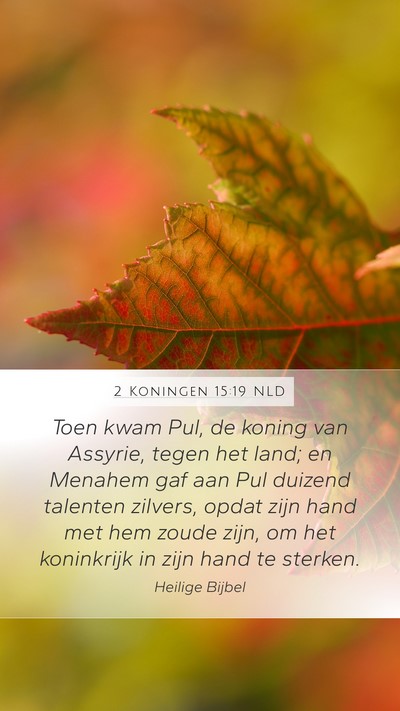 2 Koningen 15:19 NLD Bible Verse Image