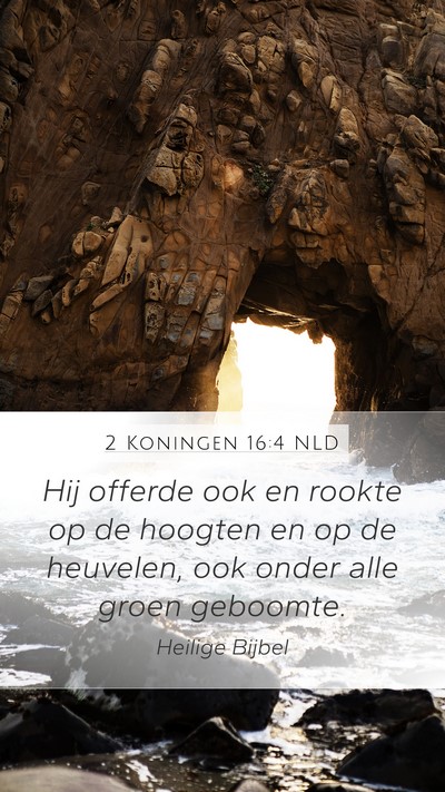 2 Koningen 16:4 NLD Bible Verse Image