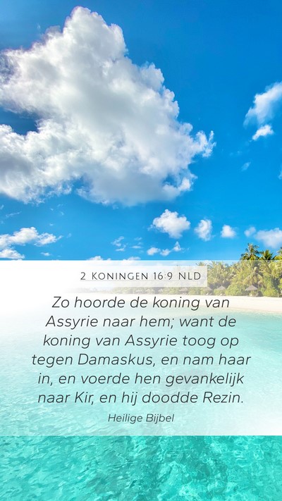 2 Koningen 16:9 NLD Bible Verse Image