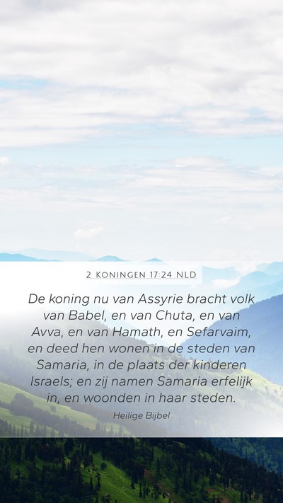2 Koningen 17:24 NLD Bible Verse Image