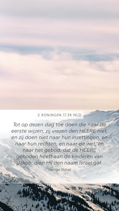 2 Koningen 17:34 NLD Bible Verse Image