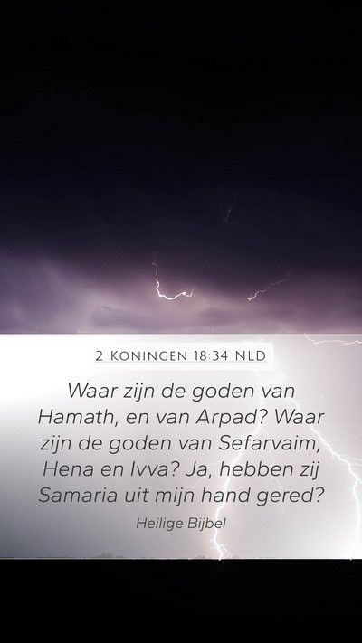 2 Koningen 18:34 NLD Bible Verse Image