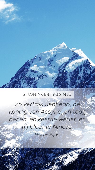 2 Koningen 19:36 NLD Bible Verse Image