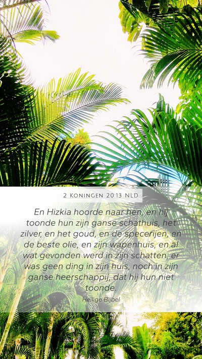 2 Koningen 20:13 NLD Bible Verse Image