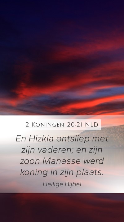 2 Koningen 20:21 NLD Bible Verse Image