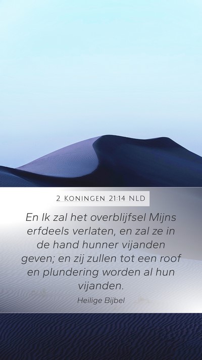 2 Koningen 21:14 NLD Bible Verse Image