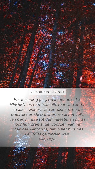 2 Koningen 23:2 NLD Bible Verse Image