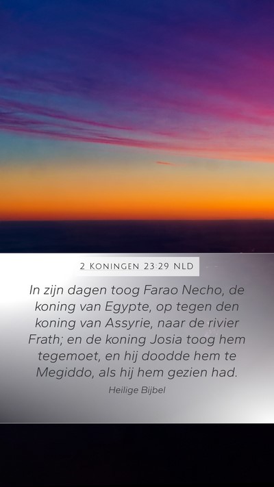 2 Koningen 23:29 NLD Bible Verse Image