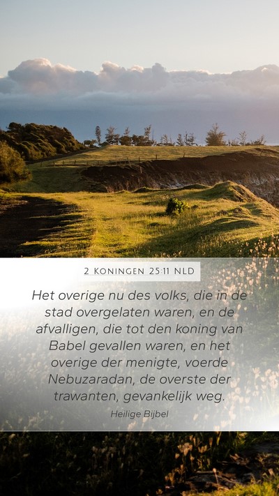 2 Koningen 25:11 NLD Bible Verse Image