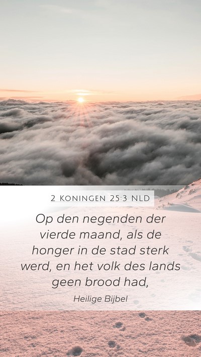 2 Koningen 25:3 NLD Bible Verse Image