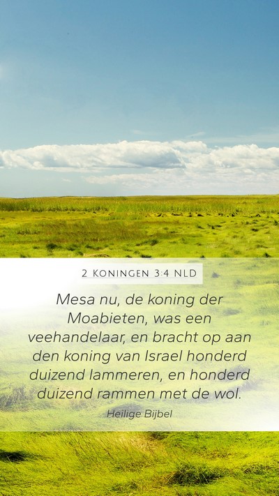 2 Koningen 3:4 NLD Bible Verse Image