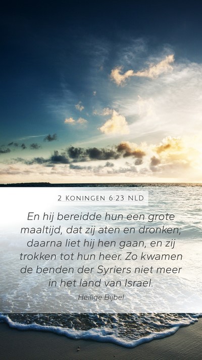 2 Koningen 6:23 NLD Bible Verse Image