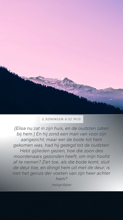 2 Koningen 6:32 NLD Bible Verse Image