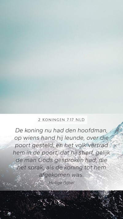 2 Koningen 7:17 NLD Bible Verse Image