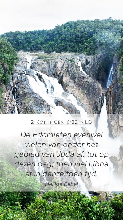 2 Koningen 8:22 NLD Bible Verse Image