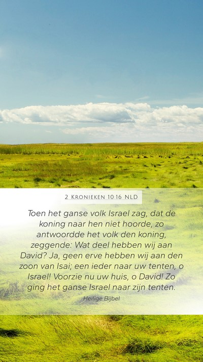 2 Kronieken 10:16 NLD Bible Verse Image