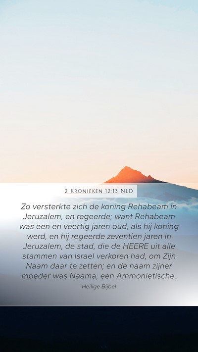 2 Kronieken 12:13 NLD Bible Verse Image