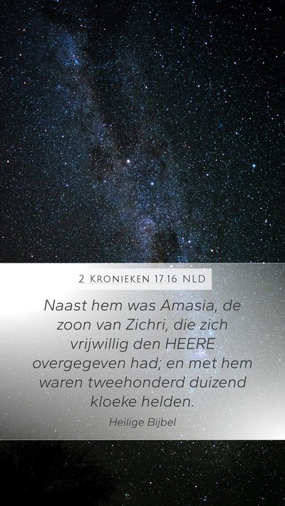 2 Kronieken 17:16 NLD Bible Verse Image
