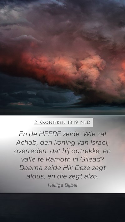 2 Kronieken 18:19 NLD Bible Verse Image